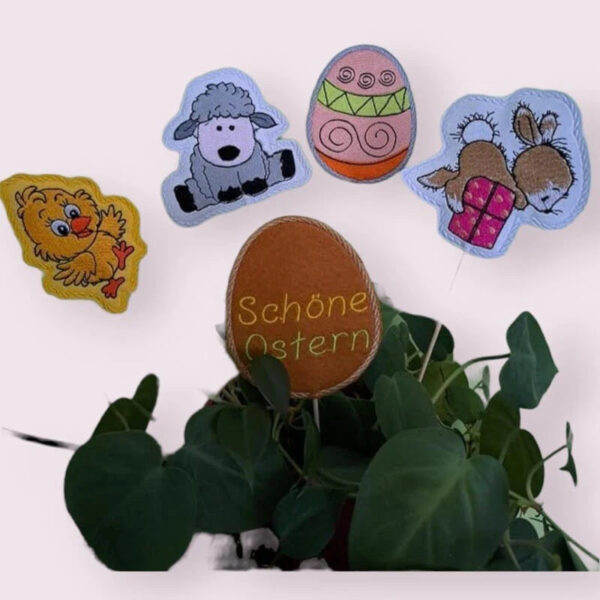 ITH Stickdatei Stabfiguren Ostern