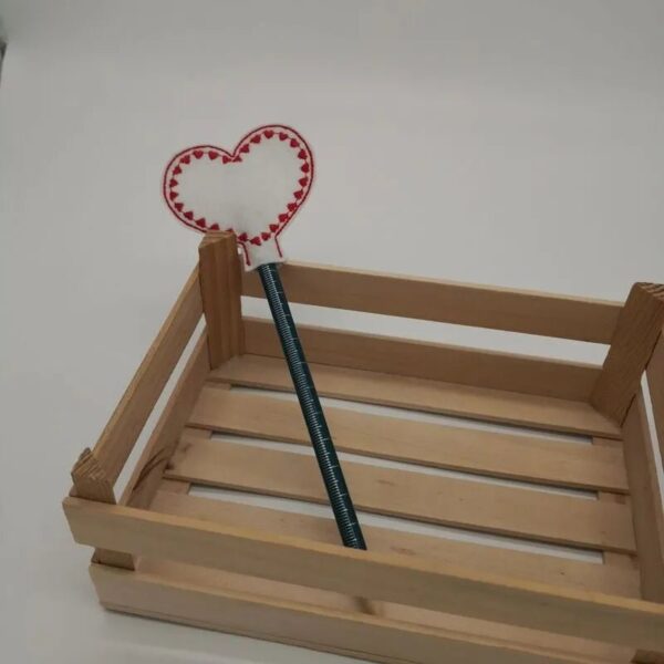 ITH Stickdatei Stiftaufsatz Herz