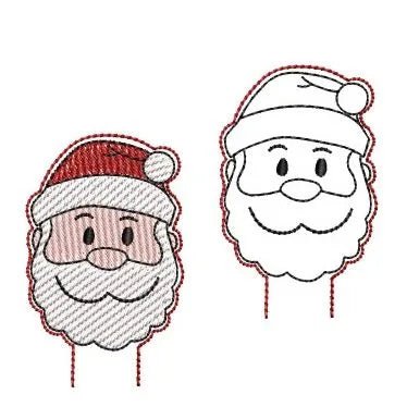 ITH Stickdatei Stiftaufsatz Nikolaus