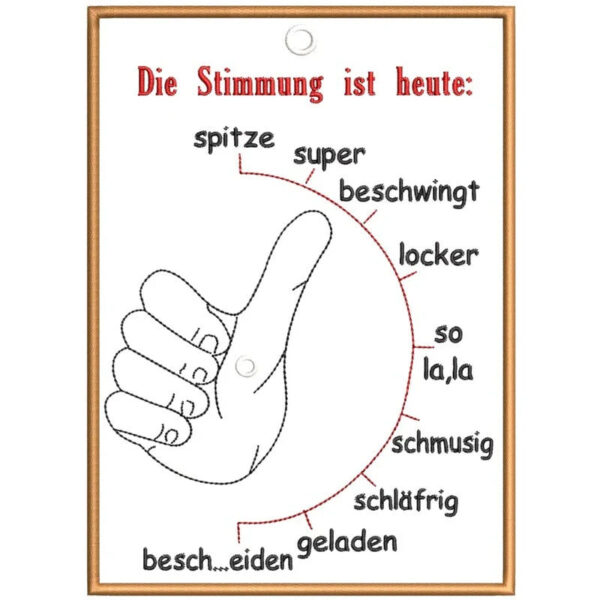 ITH Stickdatei Stimmungsbarometer