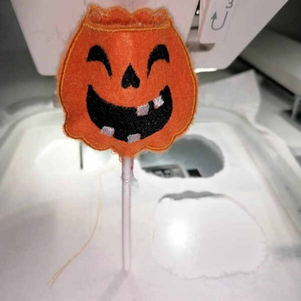 ITH Stickdatei Tasche Halloween Kürbis