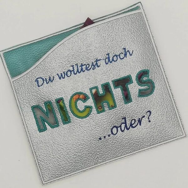 ITH Stickdatei Tasche Hülle Nichts