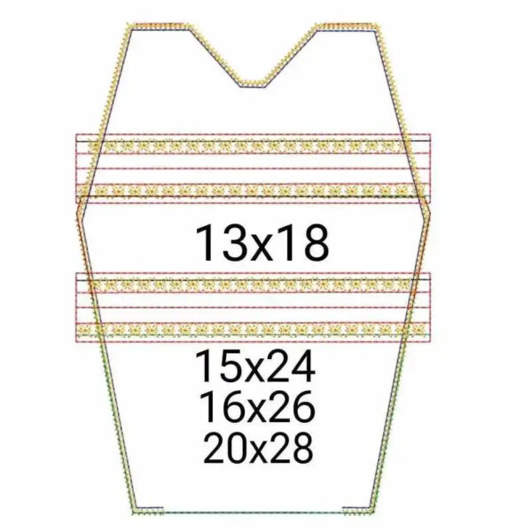 ITH Stickdatei Tasche LaJaBag