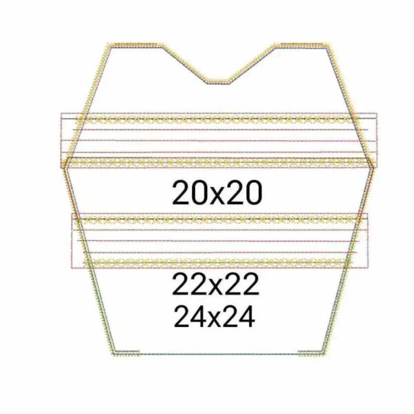 ITH Stickdatei Tasche LaJaBag Pakete