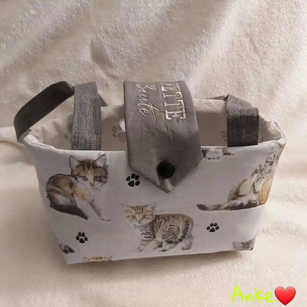 ITH Stickdatei Tasche mit Lasche Blanko eckig