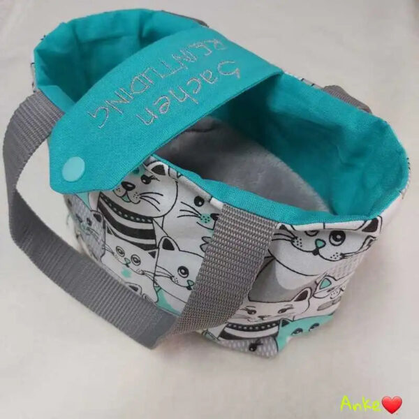 ITH Stickdatei Tasche mit Lasche Blanko eckig