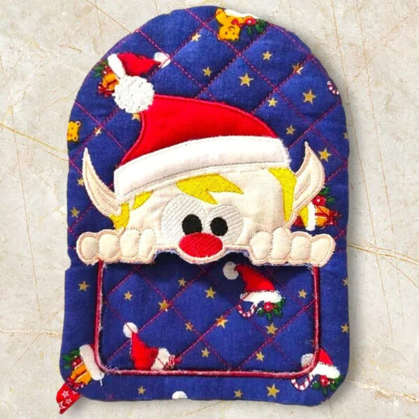 ITH Stickdatei Topfhandschuh Weihnachtsmotive