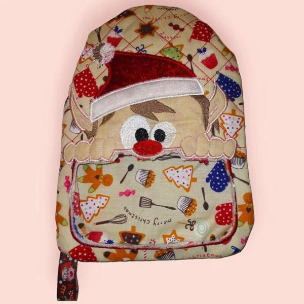 ITH Stickdatei Topfhandschuh Weihnachtsmotive