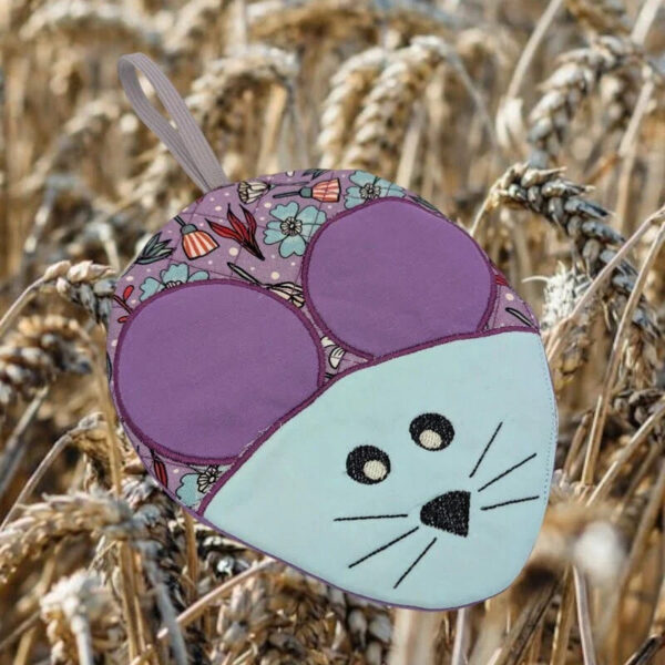 ITH Stickdatei Topflappen Maus – Süßer Maus-Topflappen