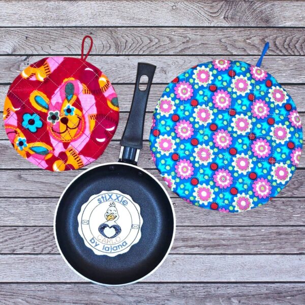 ITH Stickdatei Topfi Schneemann und Blanko rund