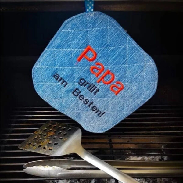 ITH Topflappen Stickdatei Blanko – Topfi komplett im Rahmen sticken | stiXXie