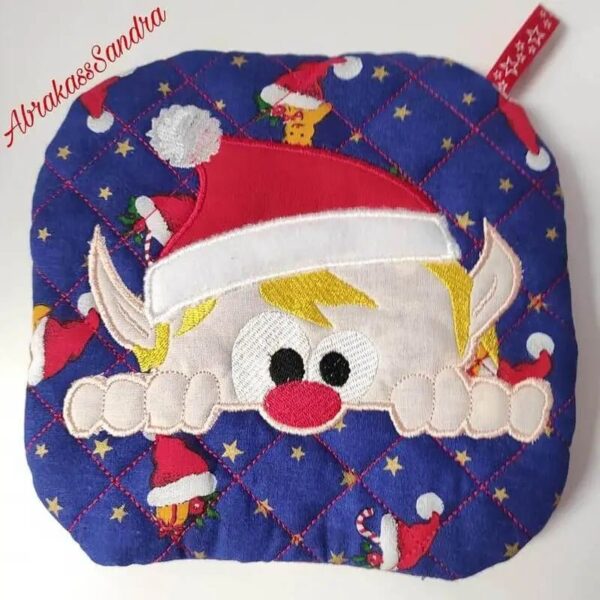 ITH Stickdatei Topfi Topflappen Weihnachtsmotive