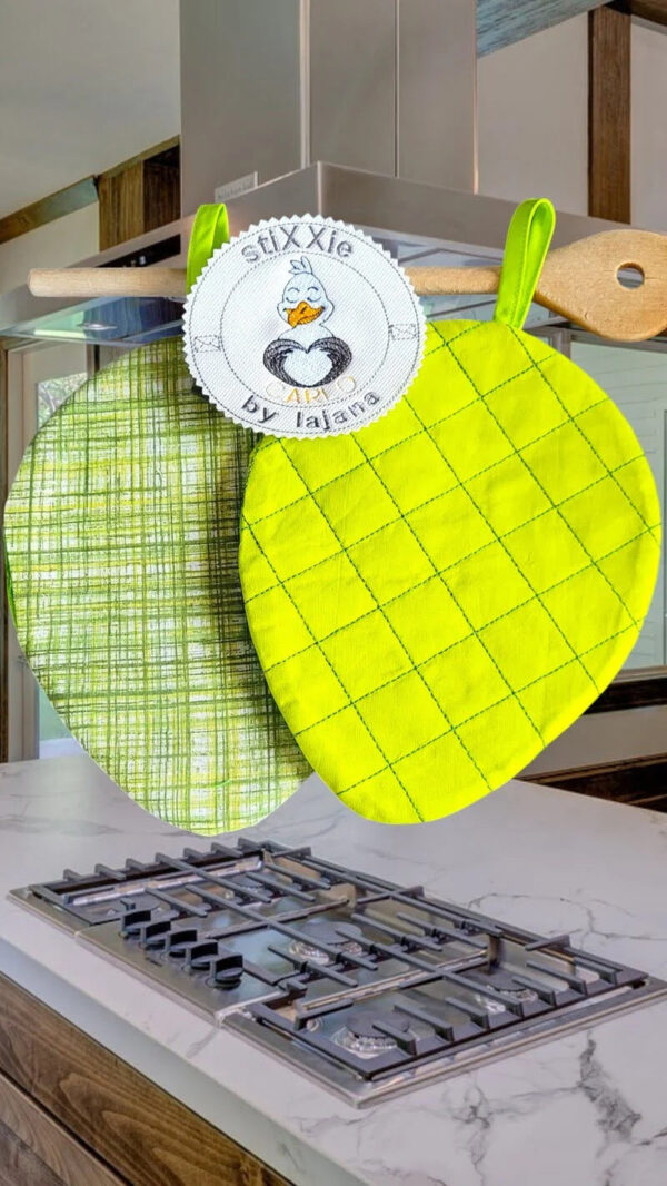 ITH Stickdatei Topflappen Maus – Süßer Maus-Topflappen