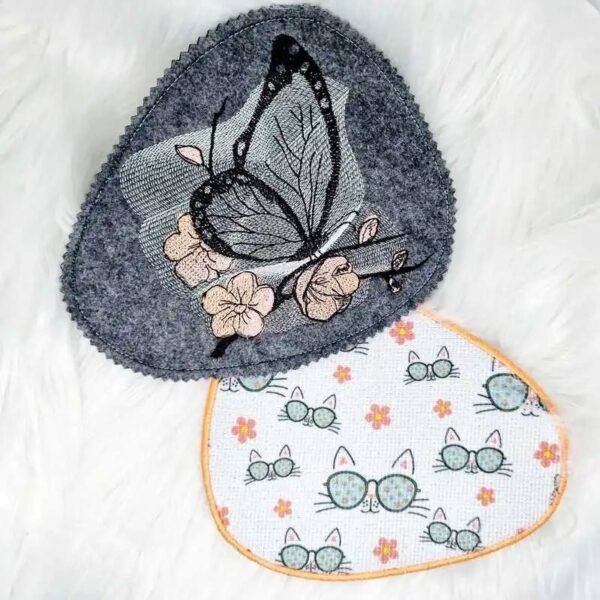 ITH Stickdatei Untersetzer Abrasa Blanko