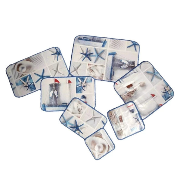 ITH Stickdatei Untersetzer eckig Blanko – 9 Größen in 3 Paketen