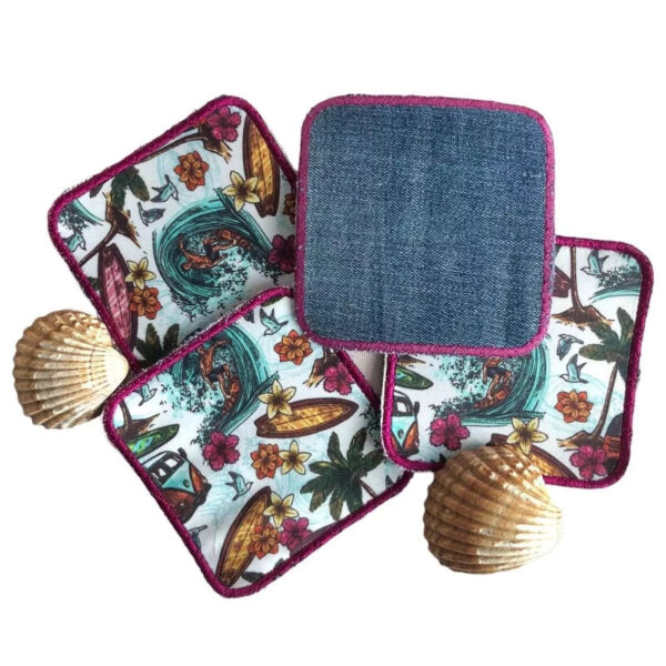 ITH Stickdatei Untersetzer eckig Blanko – 9 Größen in 3 Paketen