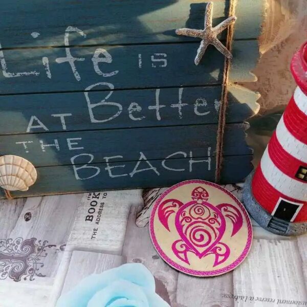 ITH Stickdatei Untersetzer rund Blanko