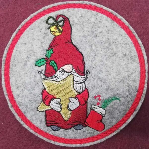 ITH Stickdatei Untersetzer rund Blanko