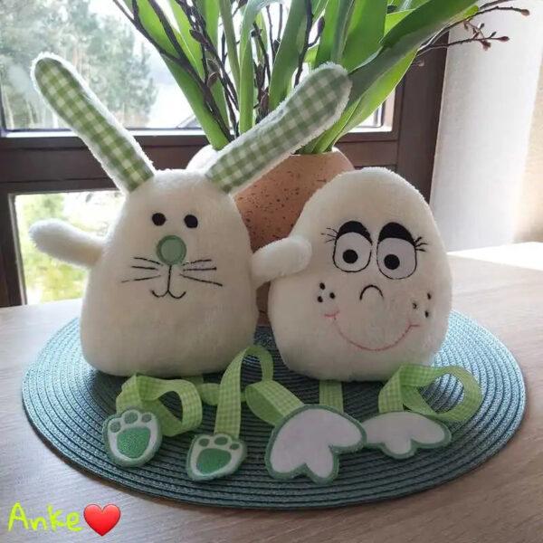 ITH Stickdatei verrückter Hase