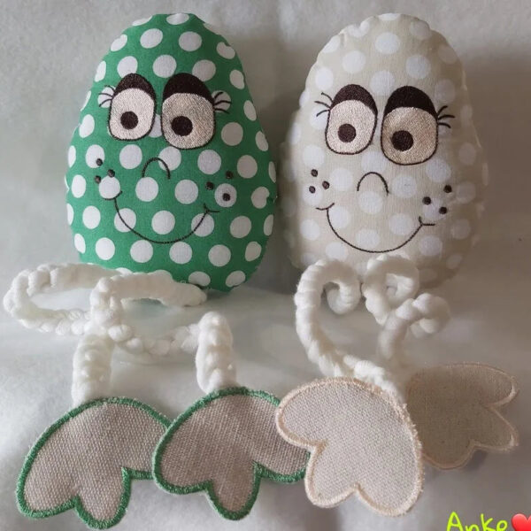 ITH Stickdatei verrücktes Ei