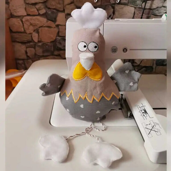 ITH Stickdatei verrücktes Huhn