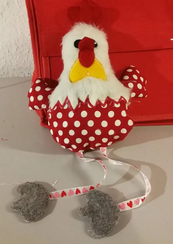 ITH Stickdatei verrücktes Huhn