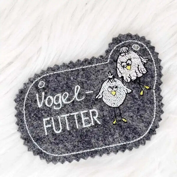 ITH Stickdatei Vögel Anhänger
