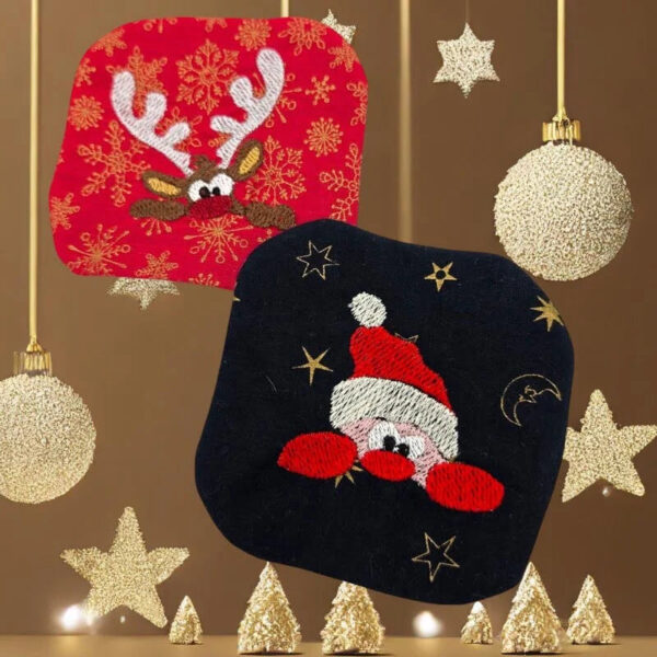 ITH Stickdatei Waschlappen und Waschpads Weihnachten