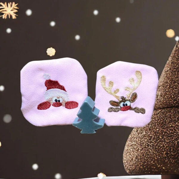 ITH Stickdatei Waschlappen und Waschpads Weihnachten