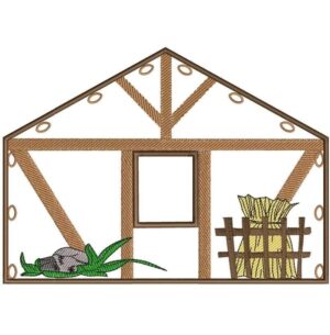 ITH Stickdatei Weihnachtskrippe mit Paar