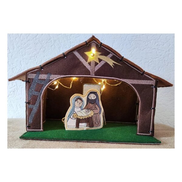 ITH Stickdatei Weihnachtskrippe mit Paar