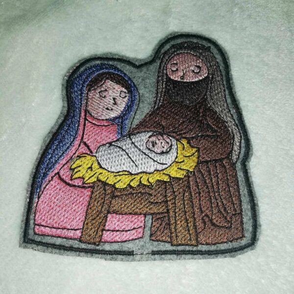 ITH Stickdatei Weihnachtskrippe mit Paar