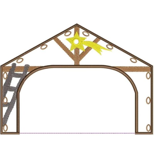 ITH Stickdatei Weihnachtskrippe mit Paar