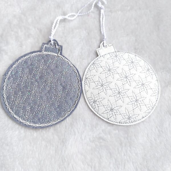 ITH Stickdatei Weihnachtskugel Blanko