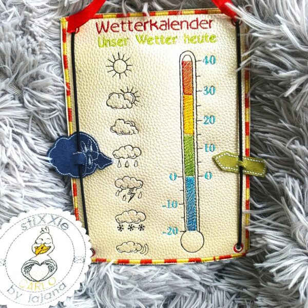 ITH Stickdatei Wetterkalender