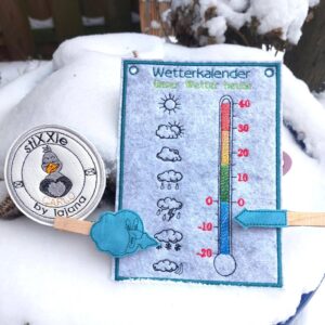 ITH Stickdatei Wetterkalender