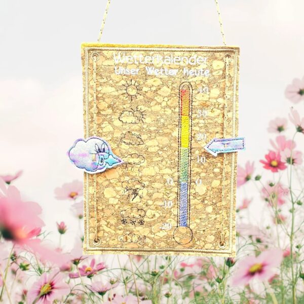 ITH Stickdatei Wetterkalender