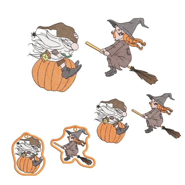 ITH Stickdatei Halloween Wichtel