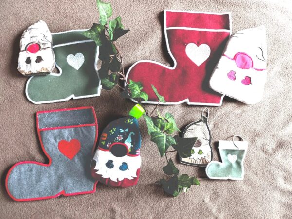 ITH Stickdatei Wichtel im Stiefel