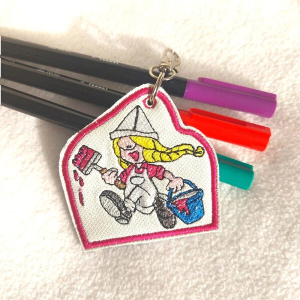 ITH Stickdatei Wichteline Maler