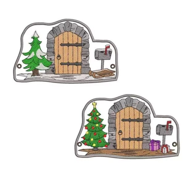 ITH Stickdatei Wichteltüren Weihnacht Winter