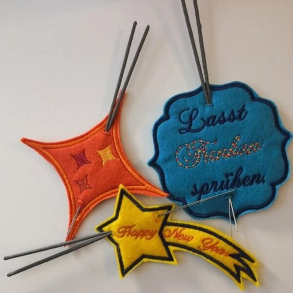 ITH Stickdatei Wunderkerzenhalter