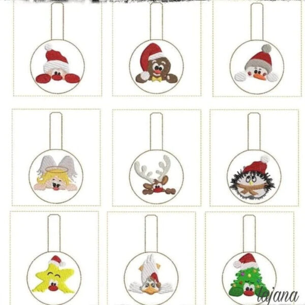 ITH Stickdateien Schlüsselanhänger