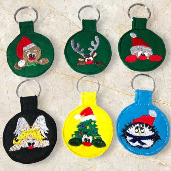 ITH Stickdateien Schlüsselanhänger