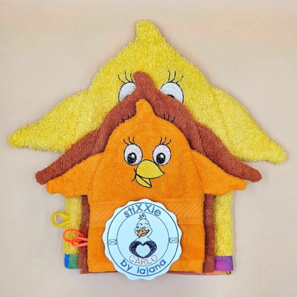 ITH Stickdatei Waschlappen Tiere