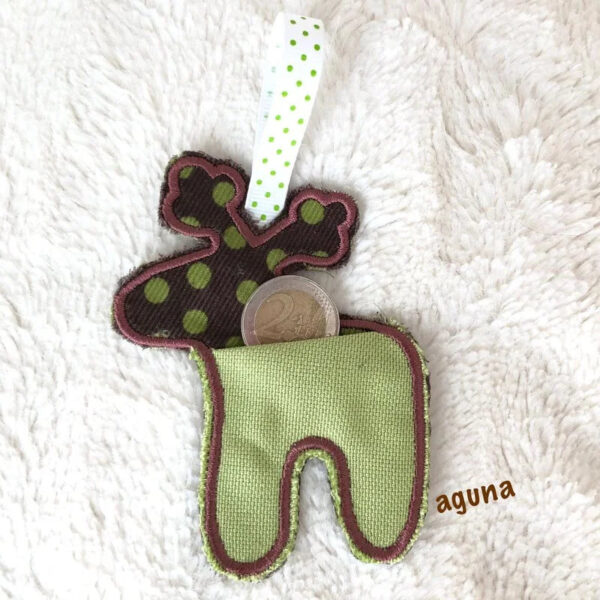 ITH Stickdatei Anhänger Set mit Geldfach