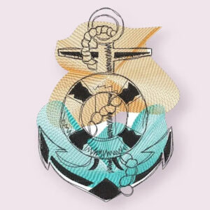 Stickdatei Anker Maritim Vintage