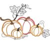 Stickdatei Kürbisse Applikation