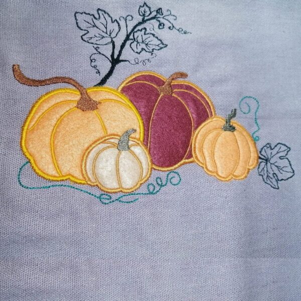 Stickdatei Kürbisse Applikation