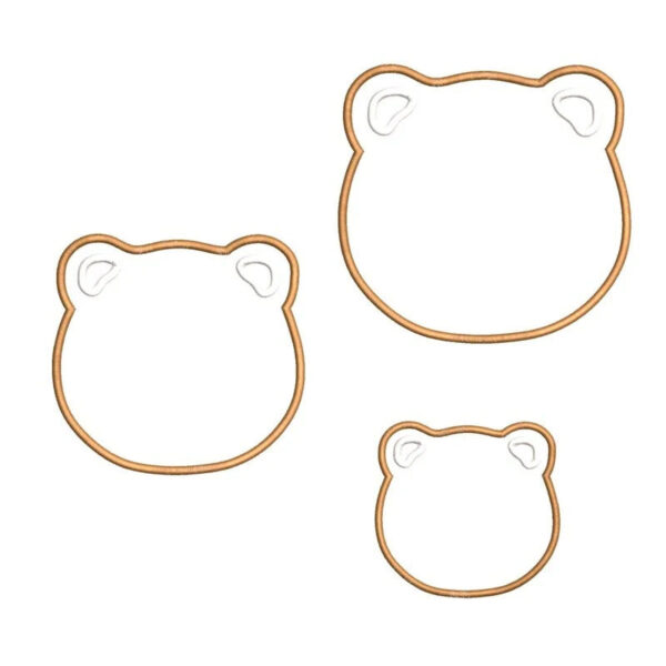 Stickdatei Baerenkopf-Applikation Blanko